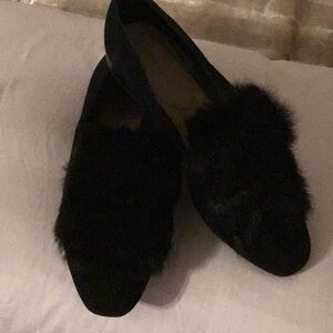 Donald J Pliner Leather Suede Loafers